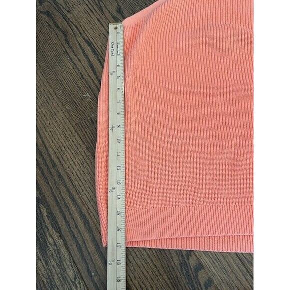 J.Crew Halter Knit Sweater Tank Tie Ribbed Cropped Backless Coral BH467 3X NEW - Picture 9 of 9